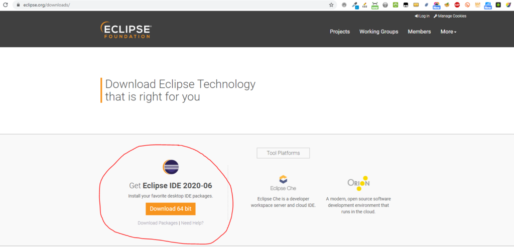 Download Eclipse IDE